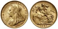 1 funt (sovereign) 1897 M, Melbourne, Old Head t