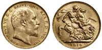 1 funt (sovereign) 1910, Londyn, złoto 7.97 g, p