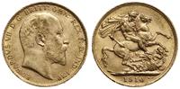 1 funt (sovereign) 1910, Londyn, złoto 7.98 g, p