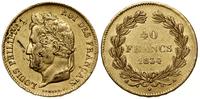 40 franków 1834 A, Paryż, złoto 12.89 g, próby 9