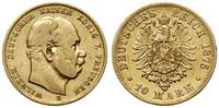 10 marek 1875 B, Hannover, złoto 3.89 g, próby 9