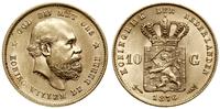 10 guldenów 1876, Utrecht, złoto 6.71 g, próby 9
