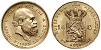10 guldenów 1879, Utrecht, złoto 6.72 g, próby 9