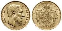 20 franków 1867, Bruksela, złoto 6.45 g, próby 9