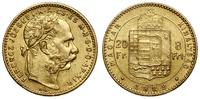 20 franków = 8 forintów 1888 KB, Kremnica, złoto