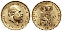 10 guldenów 1876, Utrecht, złoto 6.71 g, próby 9