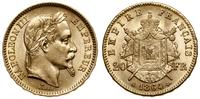 20 franków 1864 A, Paryż, głowa w wieńcu laurowy