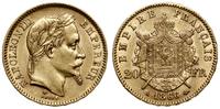 20 franków 1866 A, Paryż, głowa w wieńcu laurowy