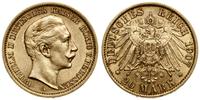 20 marek 1907 A, Berlin, złoto 7.96 g, próby 900