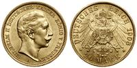 20 marek 1908 A, Berlin, złoto 7.96 g, próby 900