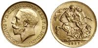 1 funt (sovereing) 1927 SA, Pretoria, złoto 7.98