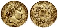 20 franków 1850 A, Paryż, głowa Ceres, złoto 6.4