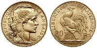 20 franków 1907, Paryż, typ Marianna, złoto 6.45