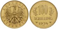 100 szylingów 1934, Wiedeń, złoto 23.52 g, próby