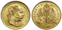 8 florenów = 20 franków 1892, Wiede, NOWE BICIE 