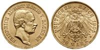 20 marek 1905 E, Muldenhütten, złoto 7.94 g, pró