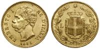 20 lirów 1885 R, Rzym, złoto 6.44 g, próby 900, 