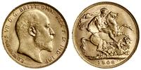 1 funt (sovereign) 1908 P, Perth, złoto 7.98 g, 