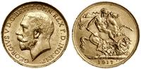 1 funt (sovereign) 1917 P, Perth, złoto 7.99 g, 