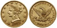 10 dolarów 1853, Filadelfia, typ Liberty head wi