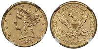 5 dolarów 1887 S, San Francisco, typ Liberty wit