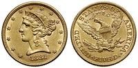 5 dolarów 1881, Filadelfia, typ Liberty with Cor