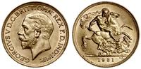 1 funt (sovereign) 1931 SA, Pretoria, odmiana z 