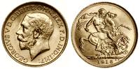 1 funt (sovereign) 1918 S, Sydney, złoto 8.00 g,