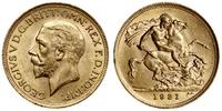 1 funt (sovereign) 1931 SA, Pretoria, z obwódką 