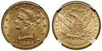 10 dolarów 1882, Filadelfia, typ Liberty head wi