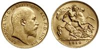 1/2 funta (1/2 sovereign) 1910, Londyn, złoto 3.