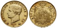 40 franków 1814 M, Mediolan, złoto 12.88 g, prób