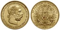 20 koron 1897, Wiedeń, głowa w wieńcu laurowym, 