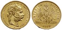 8 florenów = 20 franków 1878, Wiedeń, złoto 6.42