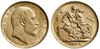 1 funt (1 sovereign) 1904 M, Melbourne, złoto 7.