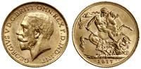 1 funt (1 sovereign) 1917 M, Melbourne, większa 