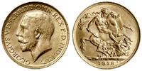 1 funt (1 sovereign) 1918 P, Perth, większa głow