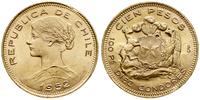 100 peso = 10 condores 1952, Santiago, złoto 20.