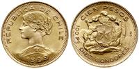 100 peso = 10 condores 1959, Santiago, złoto 20.