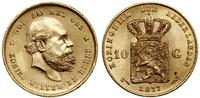 10 guldenów 1877, Utrecht, złoto 6.72 g, próby 9