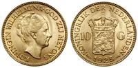 10 guldenów 1925, Utrecht, złoto 6.71 g, próby 9