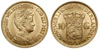 10 guldenów 1911, Utrecht, złoto 6.71 g, próby 9