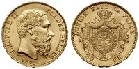 20 franków 1875, Bruksela, złoto 6.46 g, próby 9