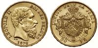 20 franków 1870, Bruksela, złoto 6.44 g, próby 9
