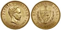 10 peso 1916, Filadelfia, złoto 16.71 g, próby 9