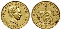 2 peso 1916, Filadelfia, złoto 3.30 g, próby 900