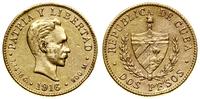 2 peso 1916, Filadelfia, złoto 3.33 g, próby 900