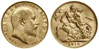 1 funt (sovereign) 1910, Londyn, złoto 7.99 g, p