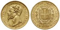 20 lirów 1860 P, Genua, znak menniczy kotwica, z