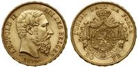 20 franków 1870, Bruksela, złoto 6.45 g, próby 9
